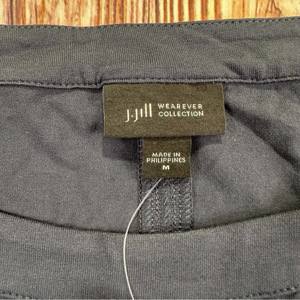 NWT J. Jill Wearever Collection Carbón Short Sleeve Women’s T-Shirt  Size Médium - Picture 4 of 12